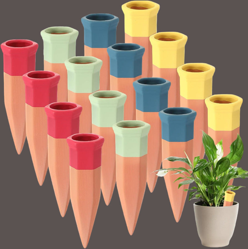 house plant watering spikes Terracotta Watering Spikes – Self-Watering Stakes