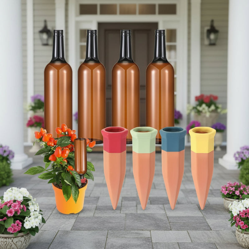 Terracotta Plant Watering Spikes 8 Pack