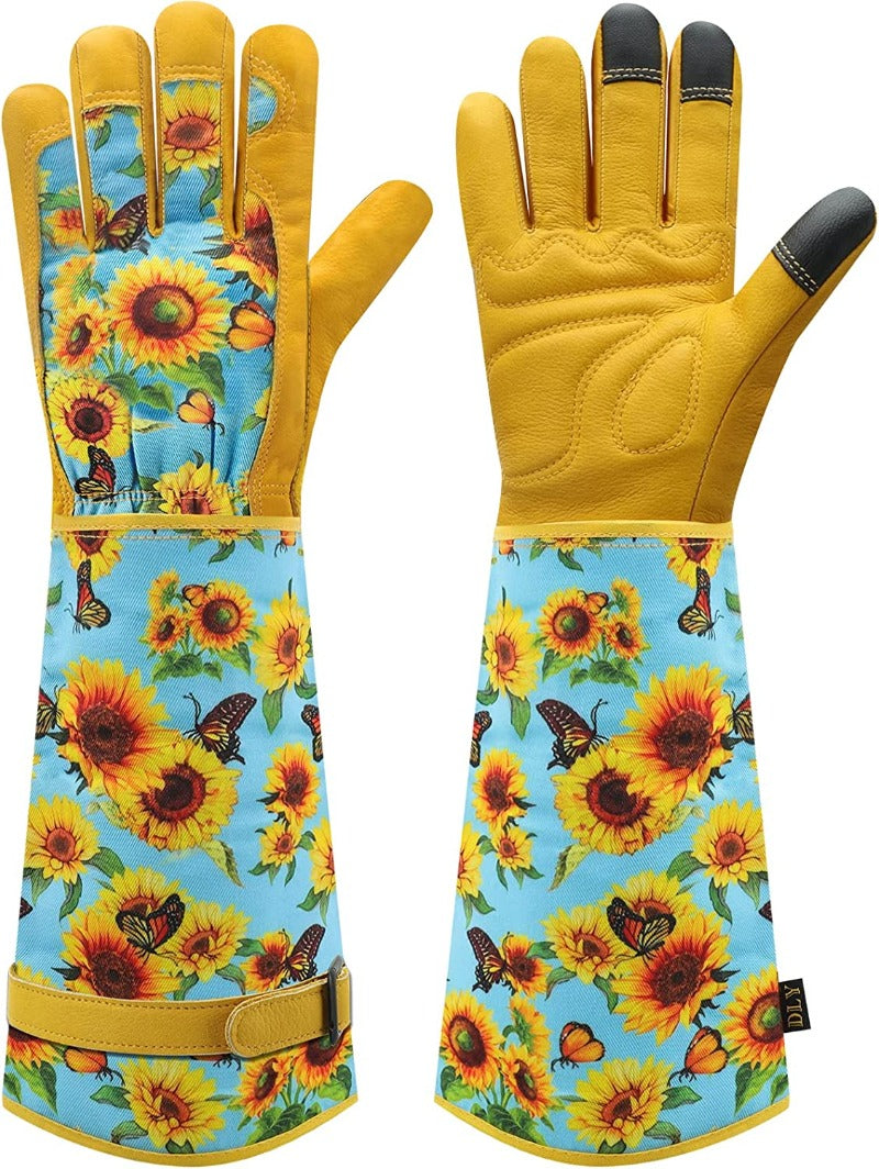 ladies long sleeve gardening gloves Thorn-Proof Gardening Gloves for Women – Long, Breathable and Durable – AMAZING GARDEN