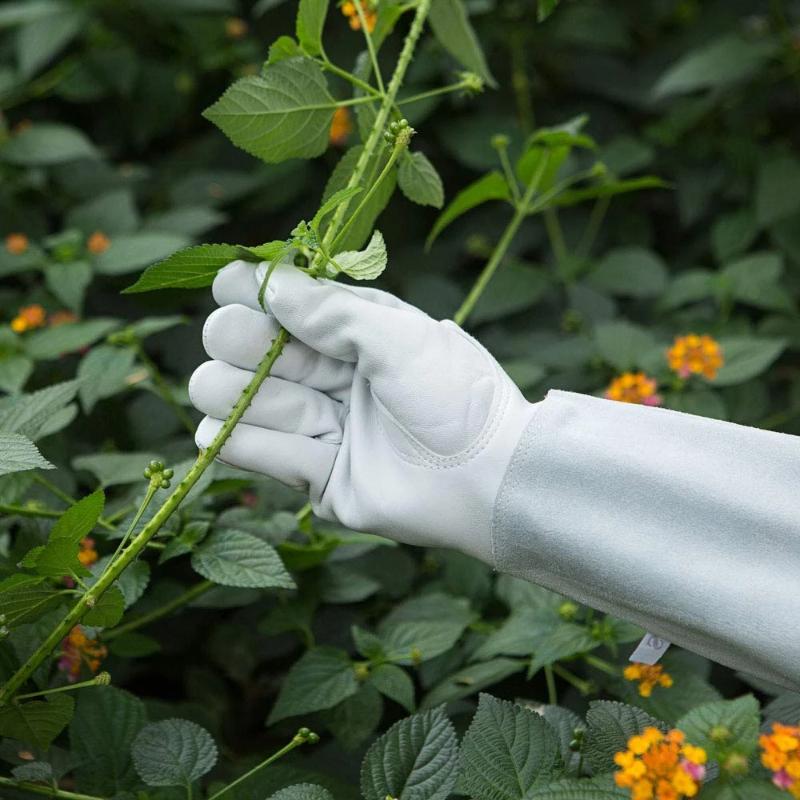 rose gauntlet gardening gloves Long Gardening Gloves Thorn-Proof Gauntlet