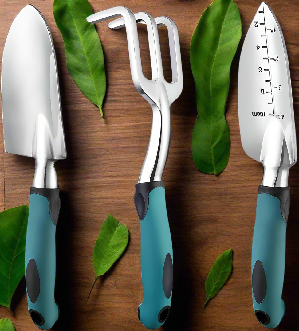 radius garden 4 piece ergonomic hand tool set Rust-Resistant Garden Tools Set | Ergonomic Handles