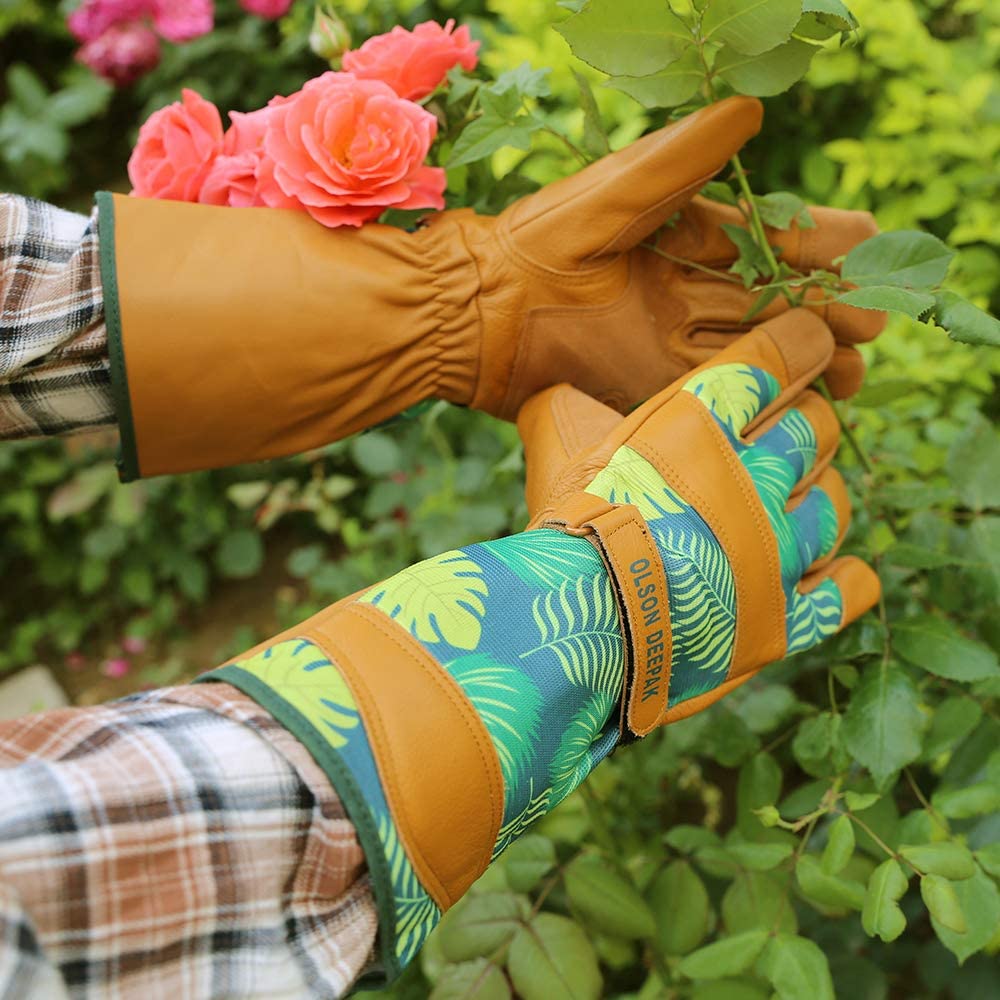 gardener leather rose gloves Gardening Gloves Online