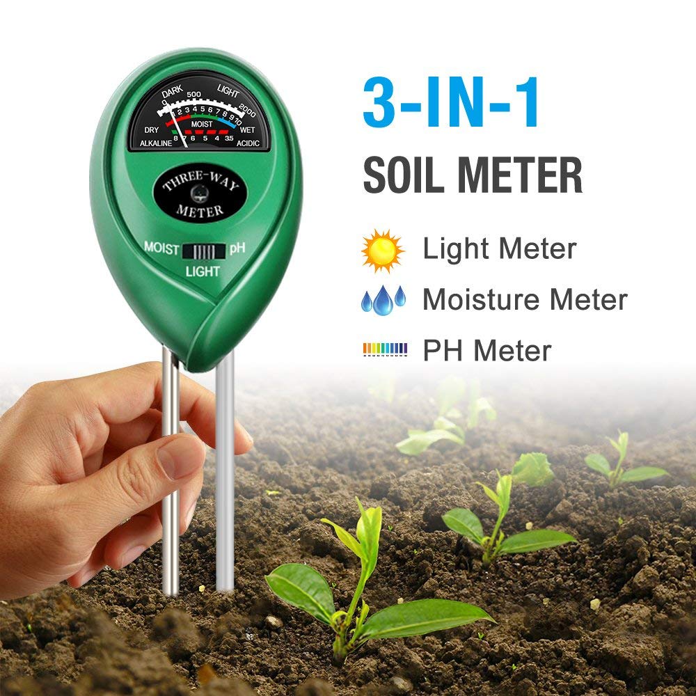 agriculture soil moisture meter Soil Moisture Meter 3 in 1 Soil pH Tester