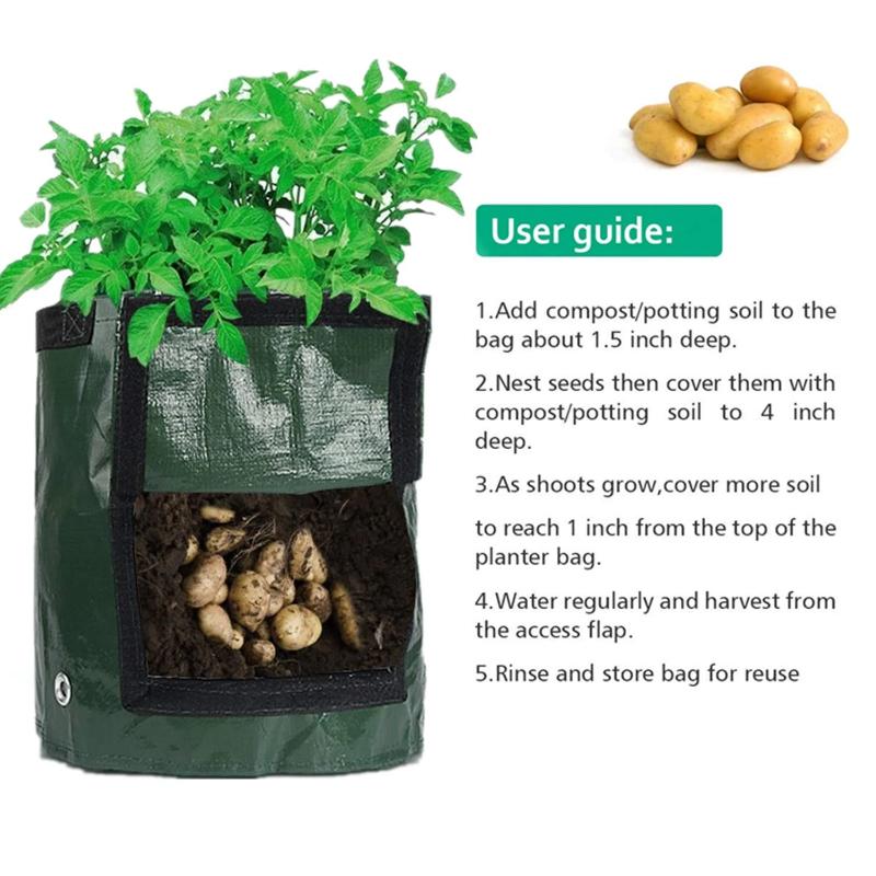 growing plants in bags of potting soil Garden Grow Bags