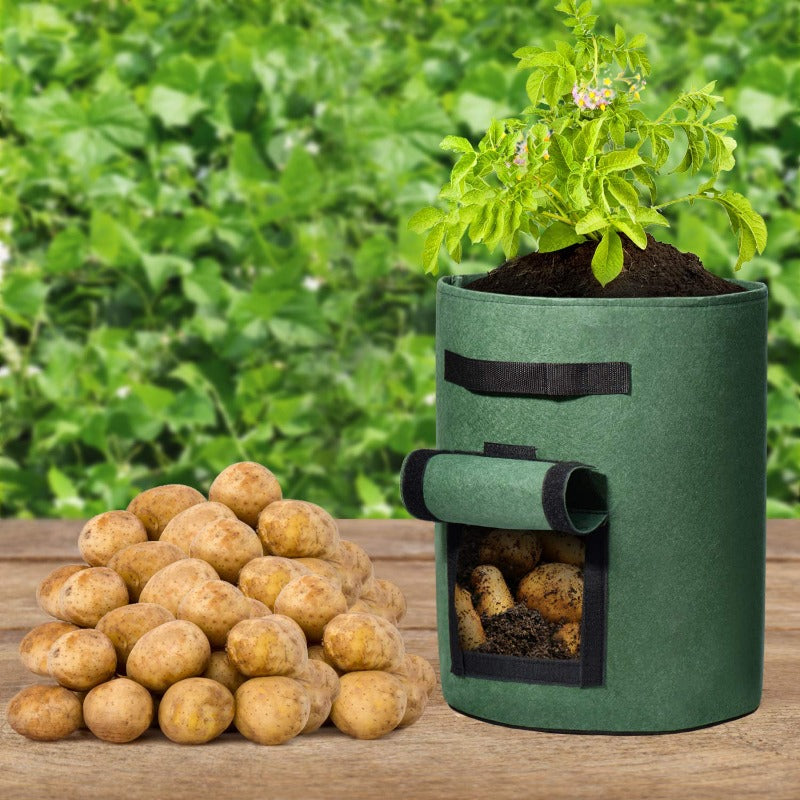 potato grow planter bag Gallon Potato Tower Garden Planting Bag Non Woven Fabric With Flap