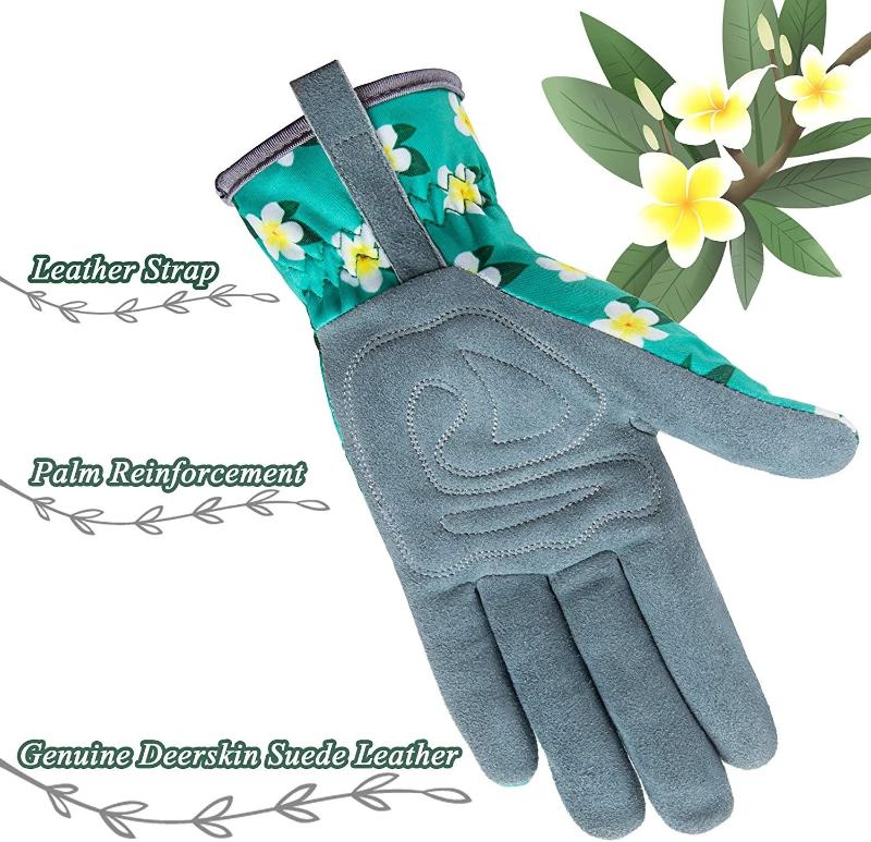 waterproof gardening gloves ladies Deerskin Leather Work Gloves