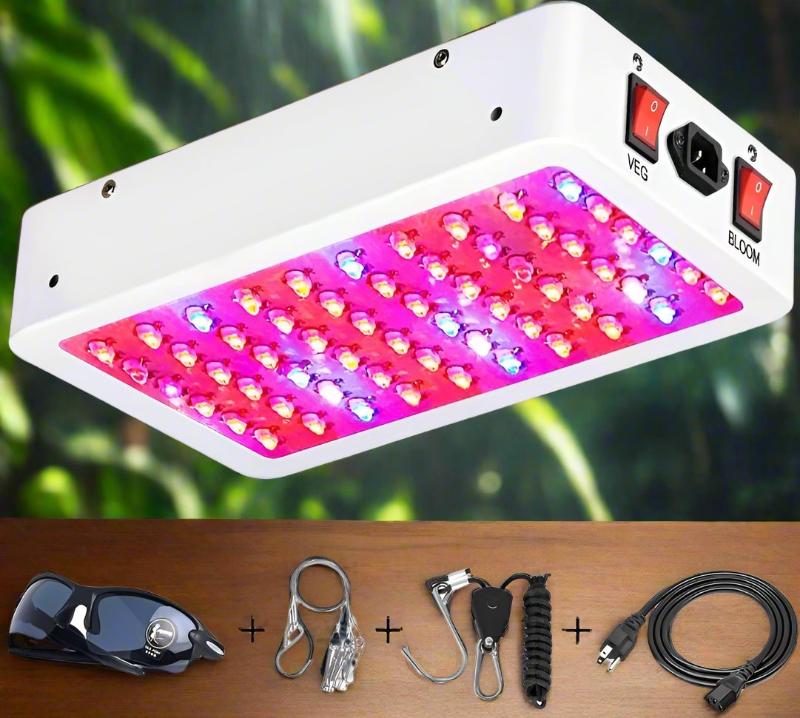 plant grow lights for sale LED Grow light full Spectrum & Double Switch 600W